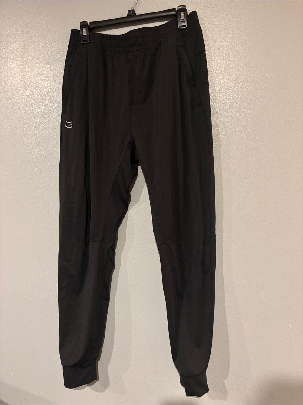 Men's Black Athletic Jogger Pants - Lightweight Performance